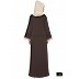Front open Abaya- Brown Front open Abaya- Brown